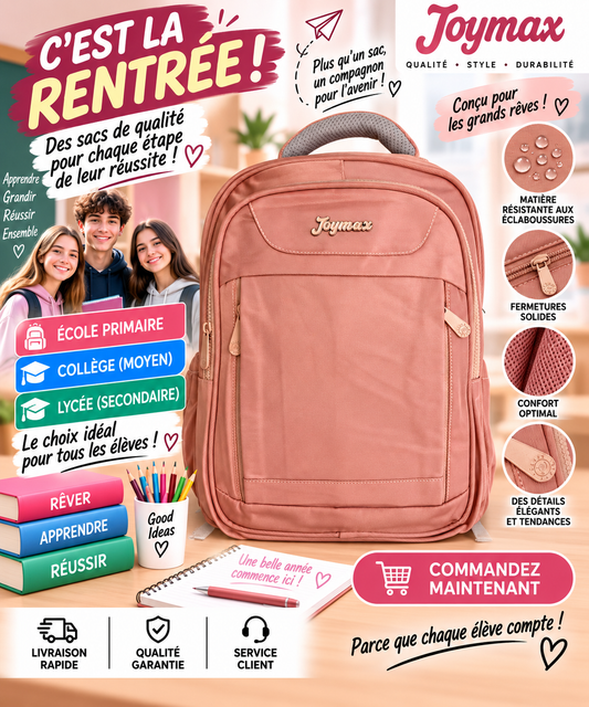 Sac à dos PRIM MOY LYCÉ 2601-1 rose