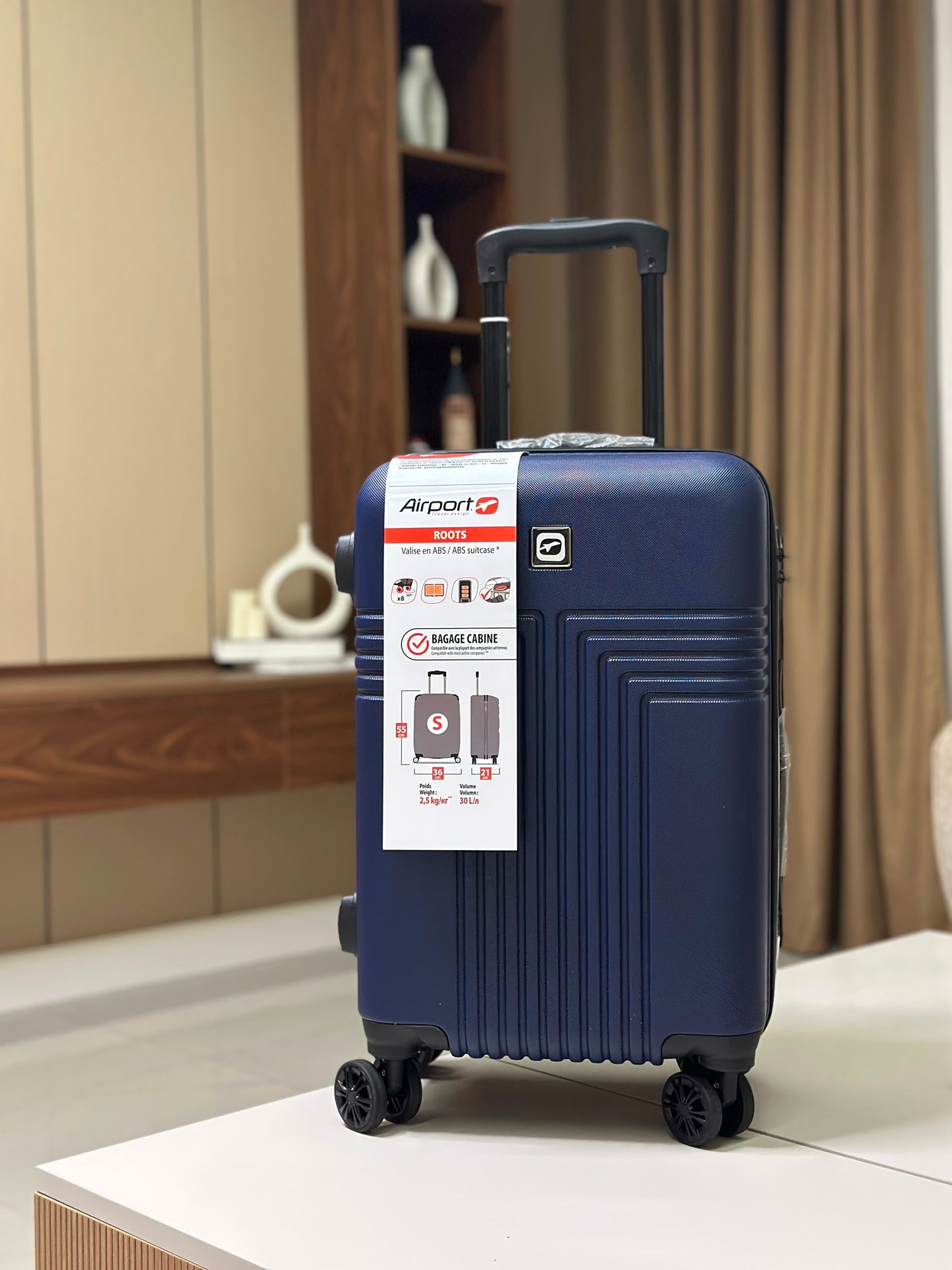 AIRPORT valise cabine original 10KG BLEU