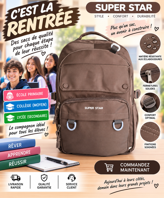 Sac à dos PRIM MOY LYCÉ 2452 marron
