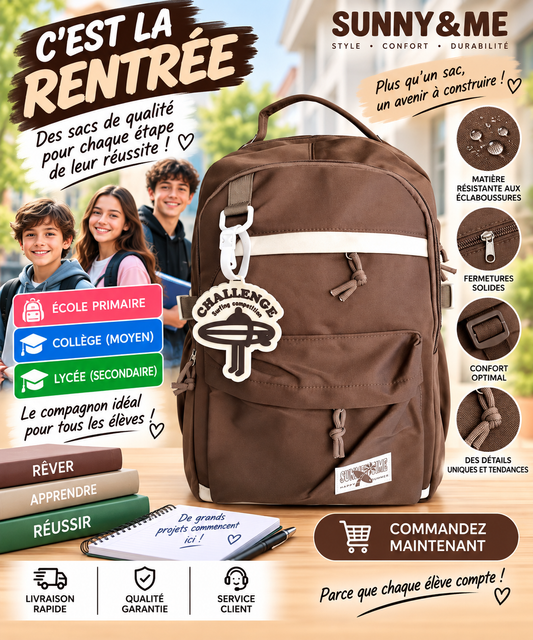 Sac à dos PRIM MOY LYCÉ 2458 marron