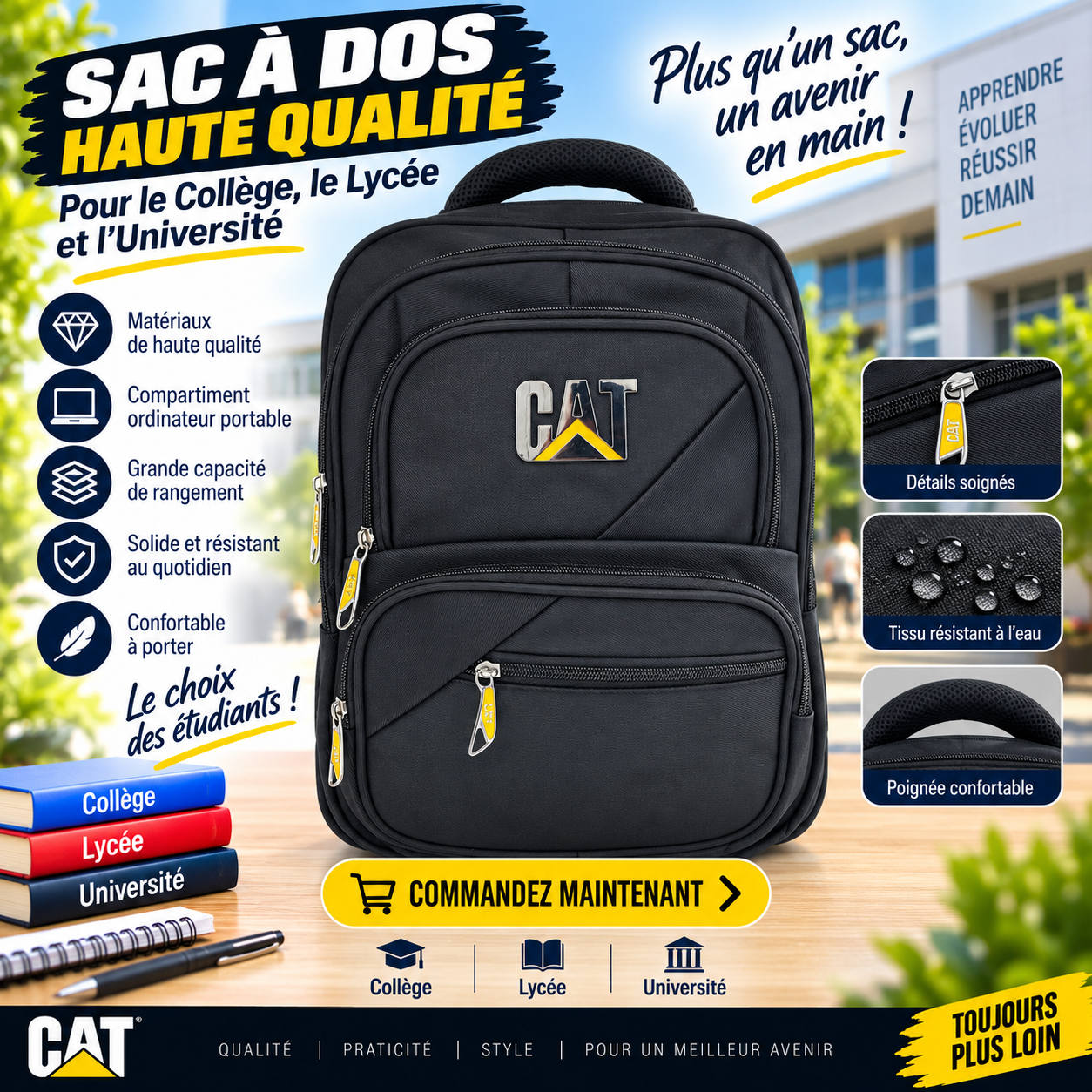 Sac à dos porte pc 2601-18 noir