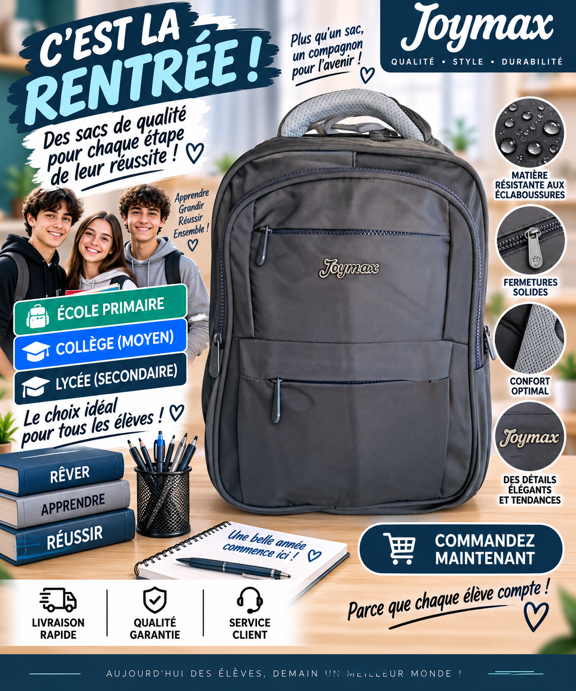 Sac à dos PRIM MOY LYCÉ 2601-2 vert