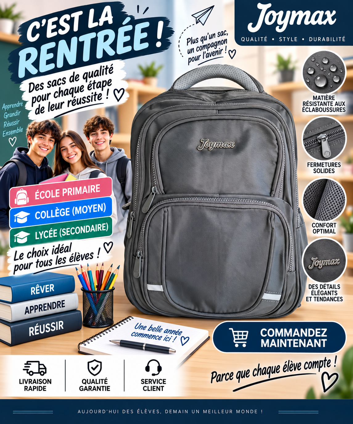 Sac à dos PRIM MOY LYCÉ 2601-3 vert