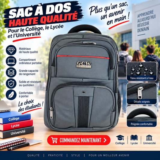 Sac à dos porte pc 2601-6 gris