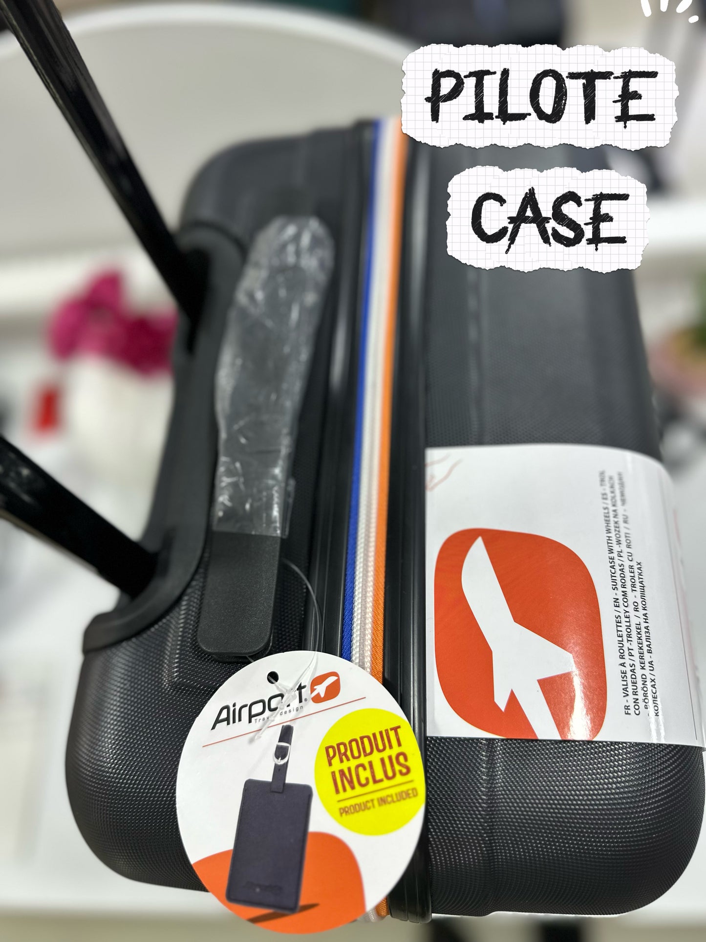 AIRPORT valise pilote original 7kg noir