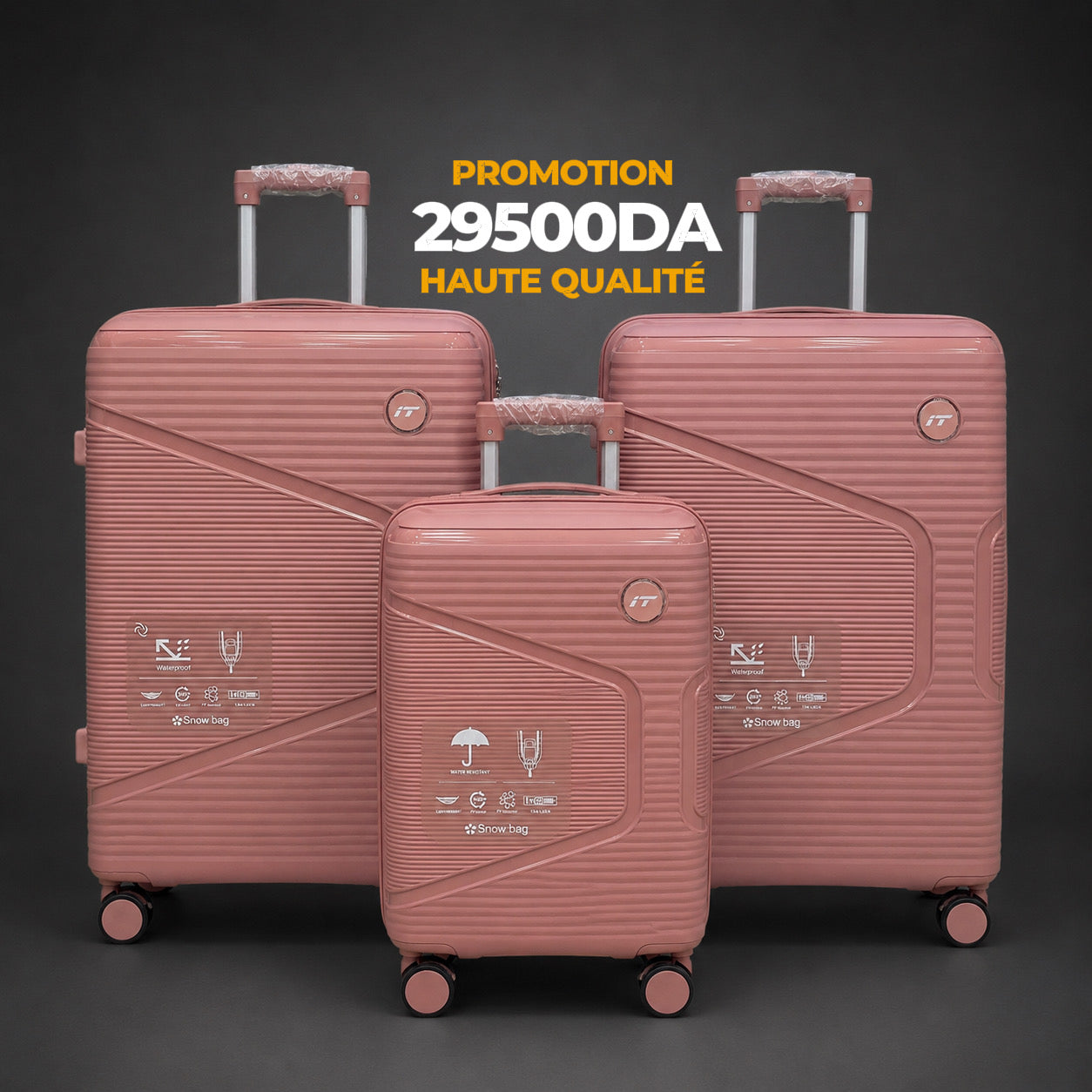 IT PP-3 SÉRIE DE 3 ROSE
