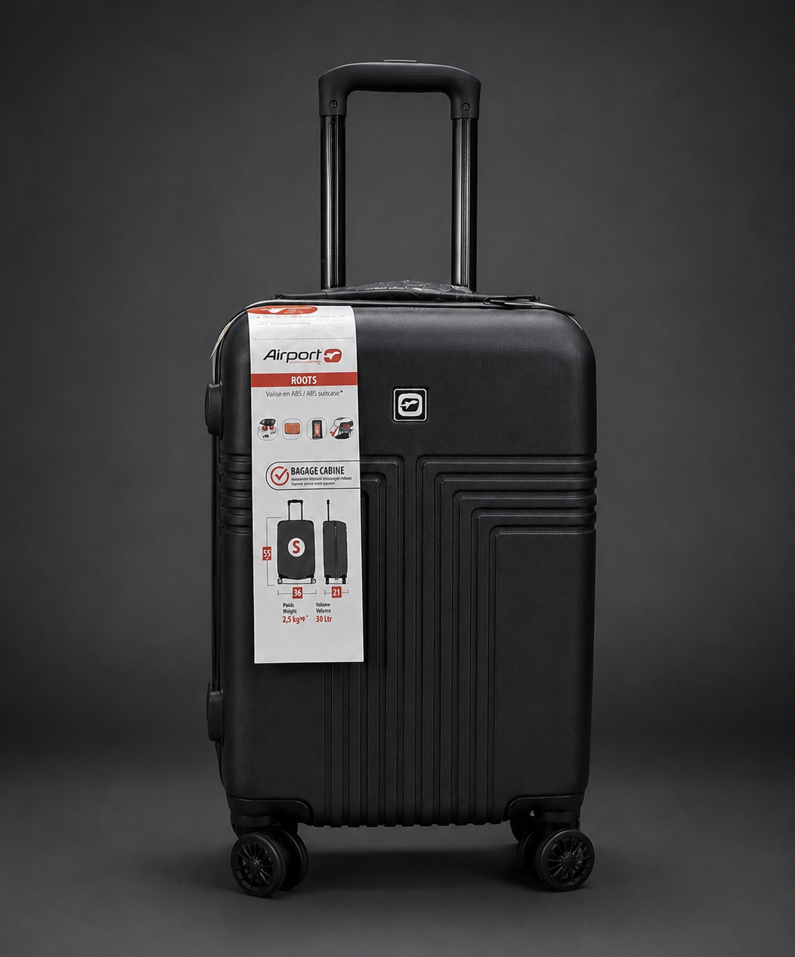 AIRPORT valise cabine original 10KG noir
