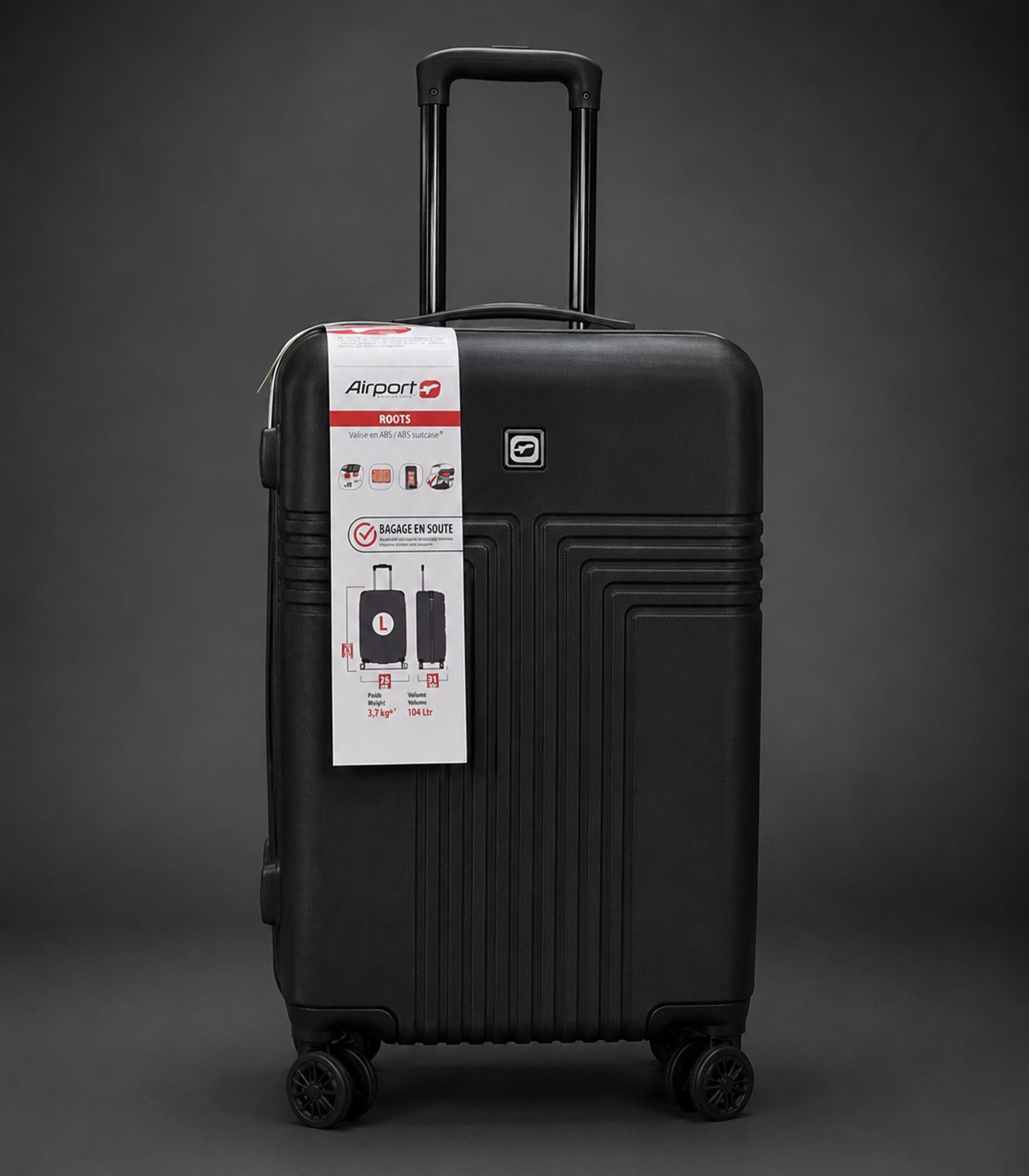 AIRPORT valise moyenne original 23KG noir