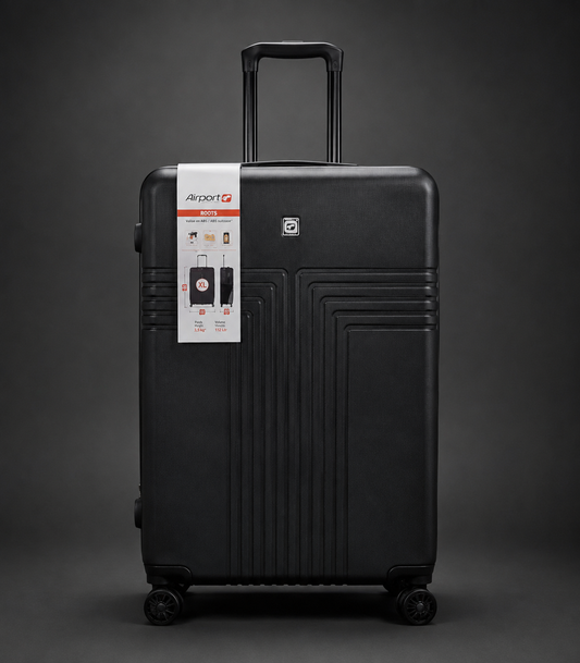 AIRPORT très grande valise original 38KG noir